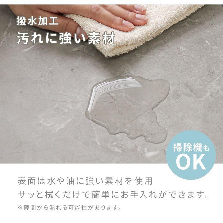 フロアタイル 置くだけ 2畳 18枚 フロアシート フローリング材 大理石 コンクリート 防水 床暖房対応 土足OK 床材 PVC素材 長方形 賃貸 DIY リビング 玄関 |  | 07