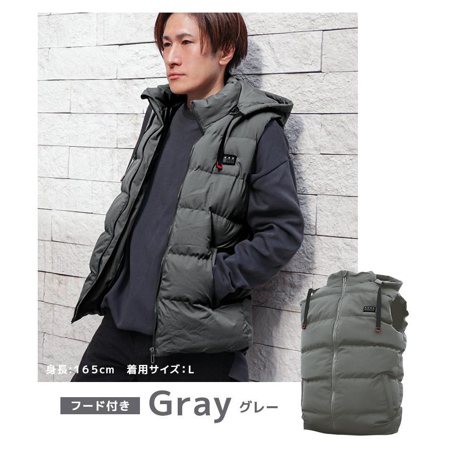 電熱ベスト フード付き 電熱ジャケット 21エリア発熱 ヒーターベスト 3