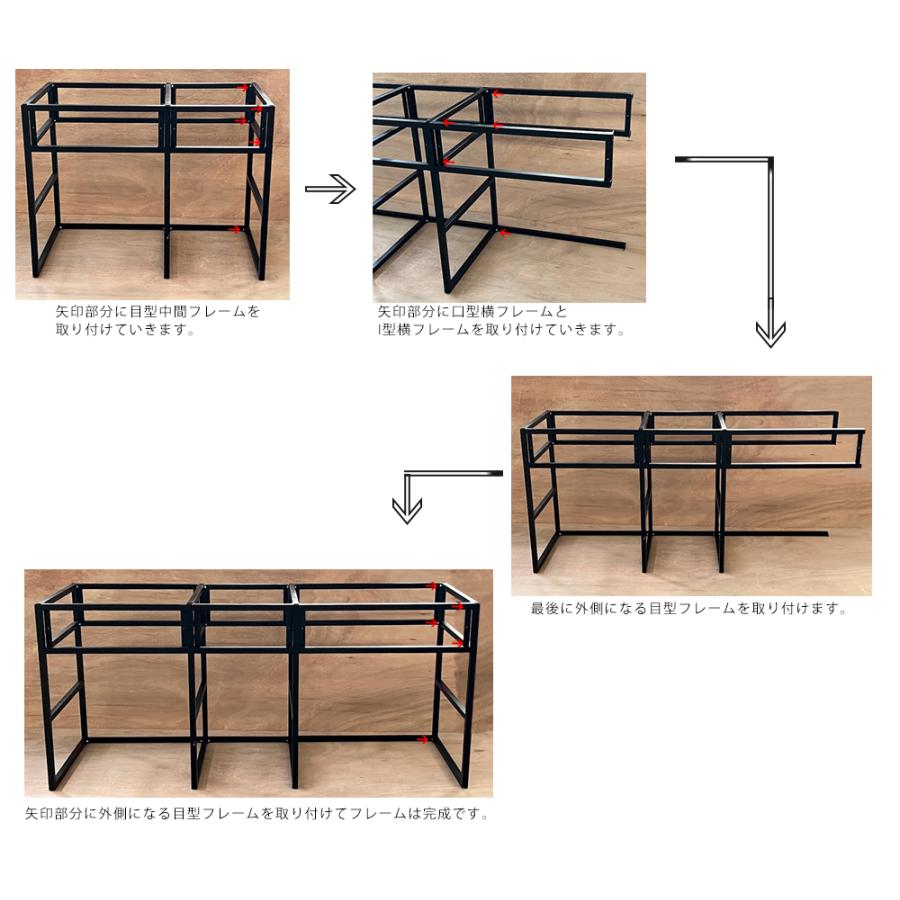 フレームキッチン W2100 D650 H825 パイン材 コンロ シンク フレームキッチン W2100 D650 H825 パイン材 コンロ シンク
