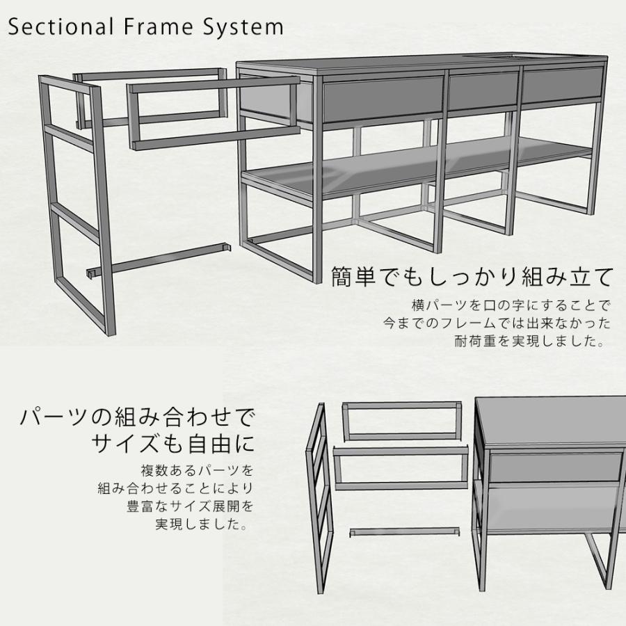フレームキッチン フレームのみ W2100 D650 H825 簡単組立て式の画像