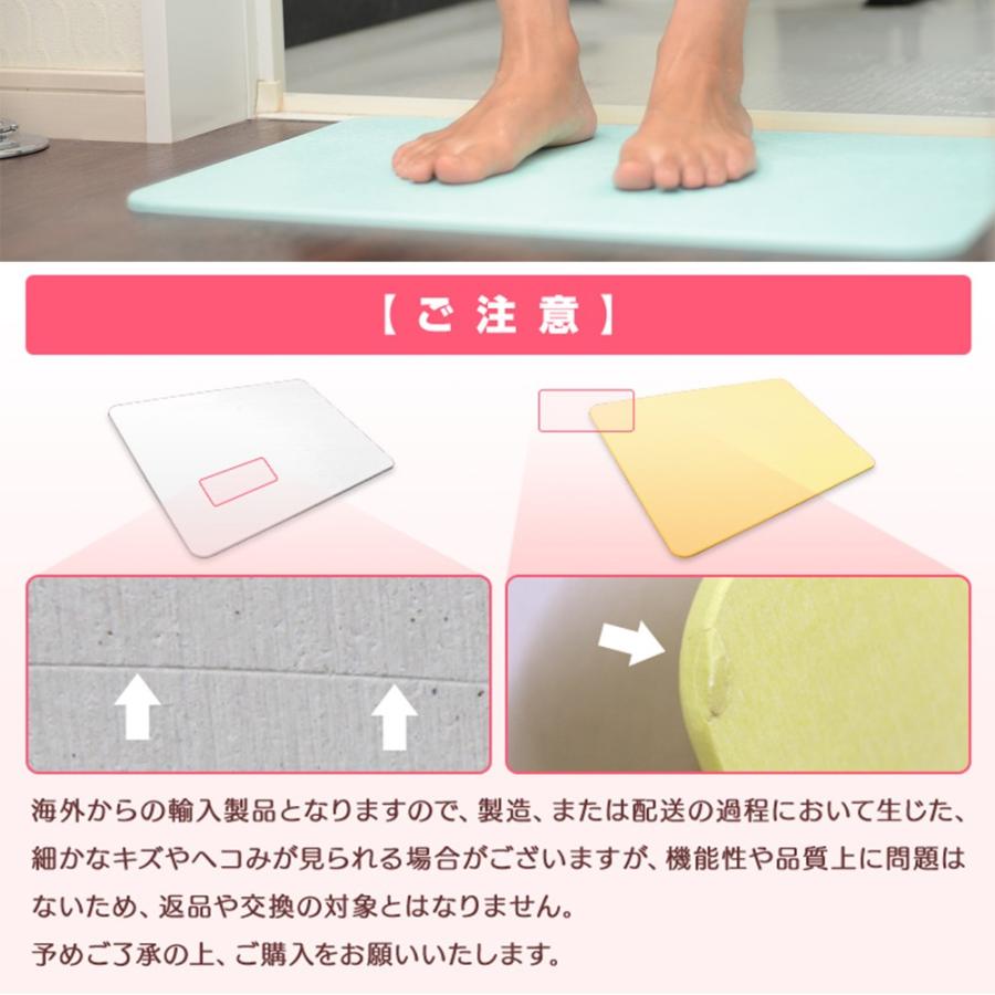 珪藻土バスマット 60cm 珪藻土 バスマット Lサイズ 大 珪藻土マット