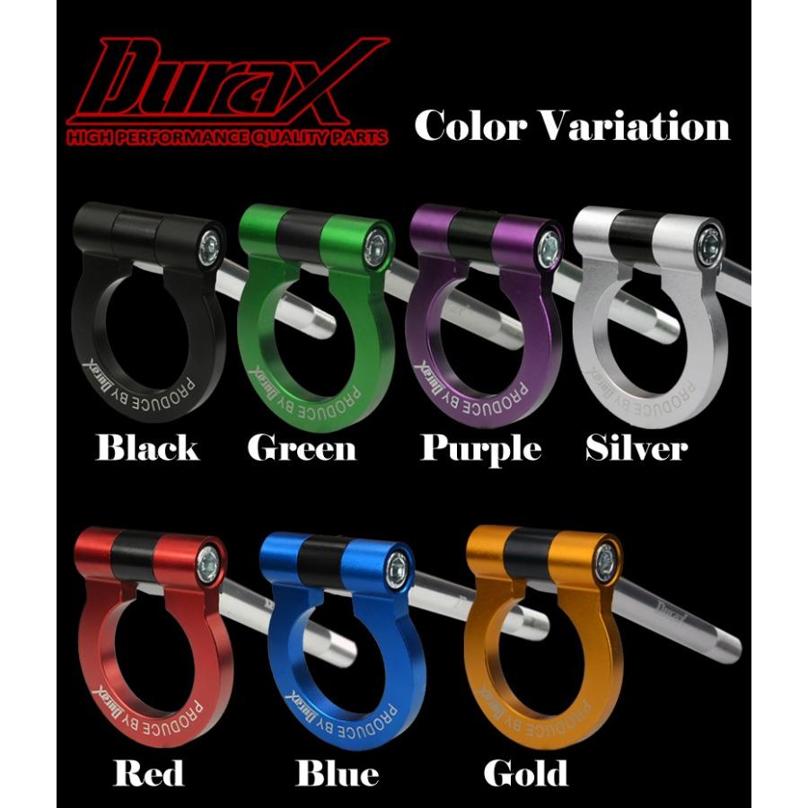 牽引フック トーイングフック フリップアップ 汎用 フロント リア DURAX M16 P1.5 ブラック 黒 可倒 折りたたみ ドレスアップ レース 競技 走行 M16AB | Durax | 04