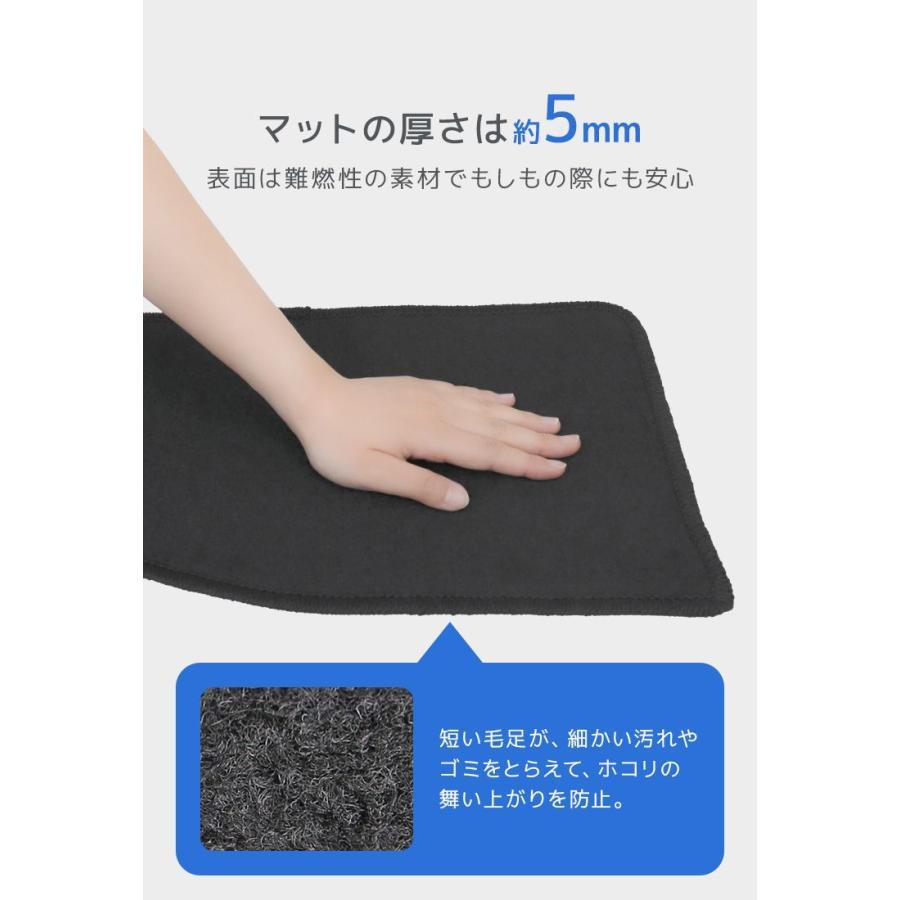 フロアマット ハスラー  (MR31S・MR41S) / ワゴンR スティングレー (MH34S・MH44S) 3点セット スズキ 黒 MAT025 お掃除簡単 汚れ防止 | ハスラー | 04