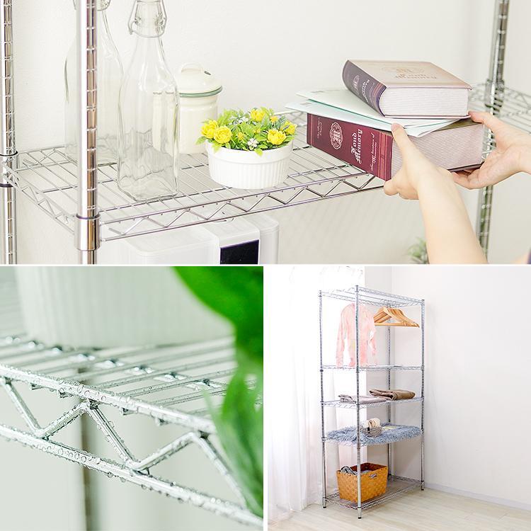 スチールラック ラック 幅90 奥行45 5段 メタル製 収納棚 収納ラック シェルフ 棚 メタルラック 耐荷重375kg スチールラック本体 オフィス 店舗 リビング |  | 02