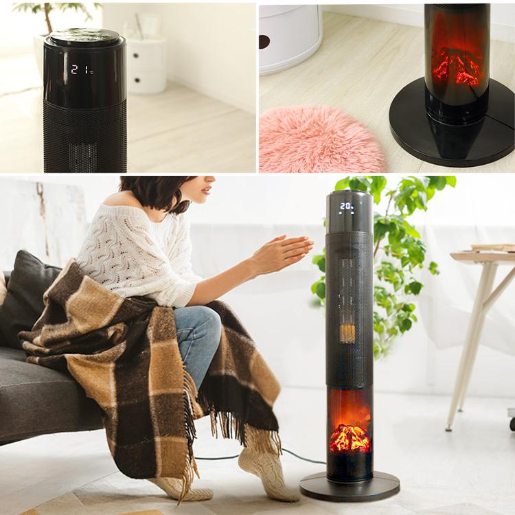 ヒーター 暖炉型ファンヒーター おしゃれ セラミックヒーター 速暖