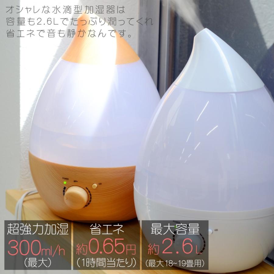 加湿器 リモコン付き 円筒形超音波加湿器 ホワイト 上部給水超音波式加湿器 湿度コントロール付 MO-HF016 | plusmore