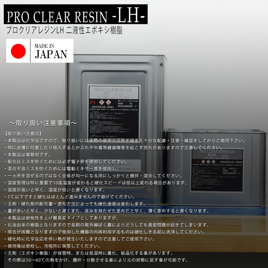 日本製 低発熱タイプ プロクリアレジンLH レジン液 24000gセット 主剤