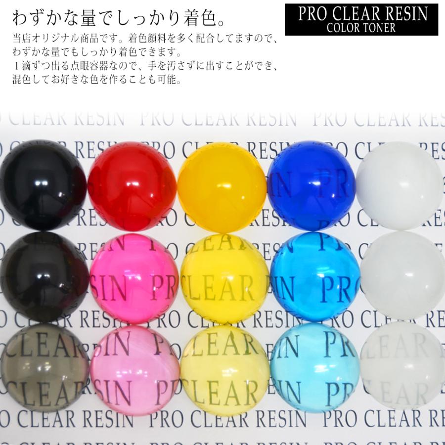 プロクリアレジン カラートナー 着色剤 10g 5色セット ホワイト 白