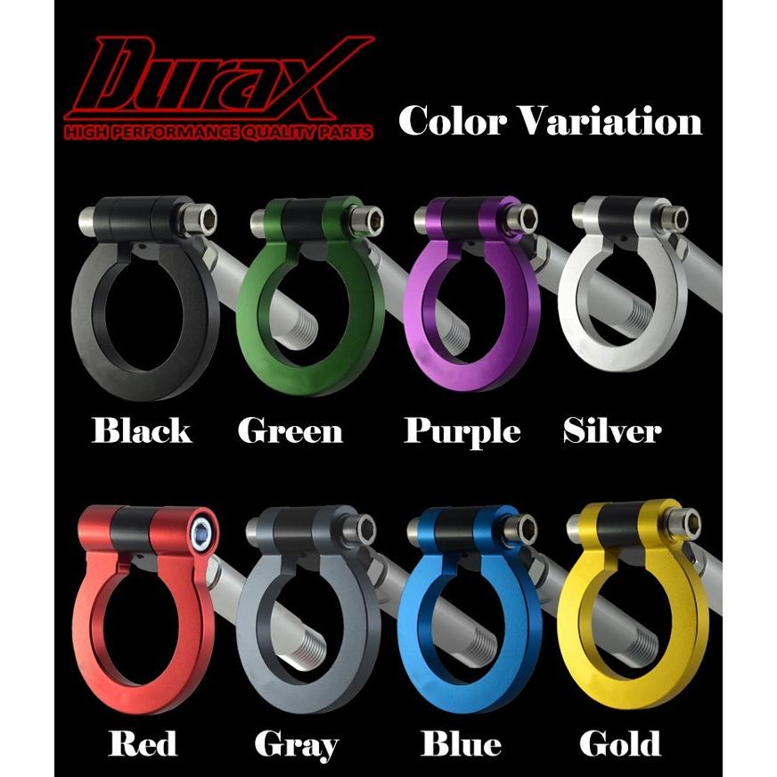 牽引フック トーイングフック フリップアップ 汎用 フロント リア DURAX M22 P2.5 ブルー 青 可倒 折りたたみ ドレスアップ レース 競技 走行 TH160A | Durax | 04