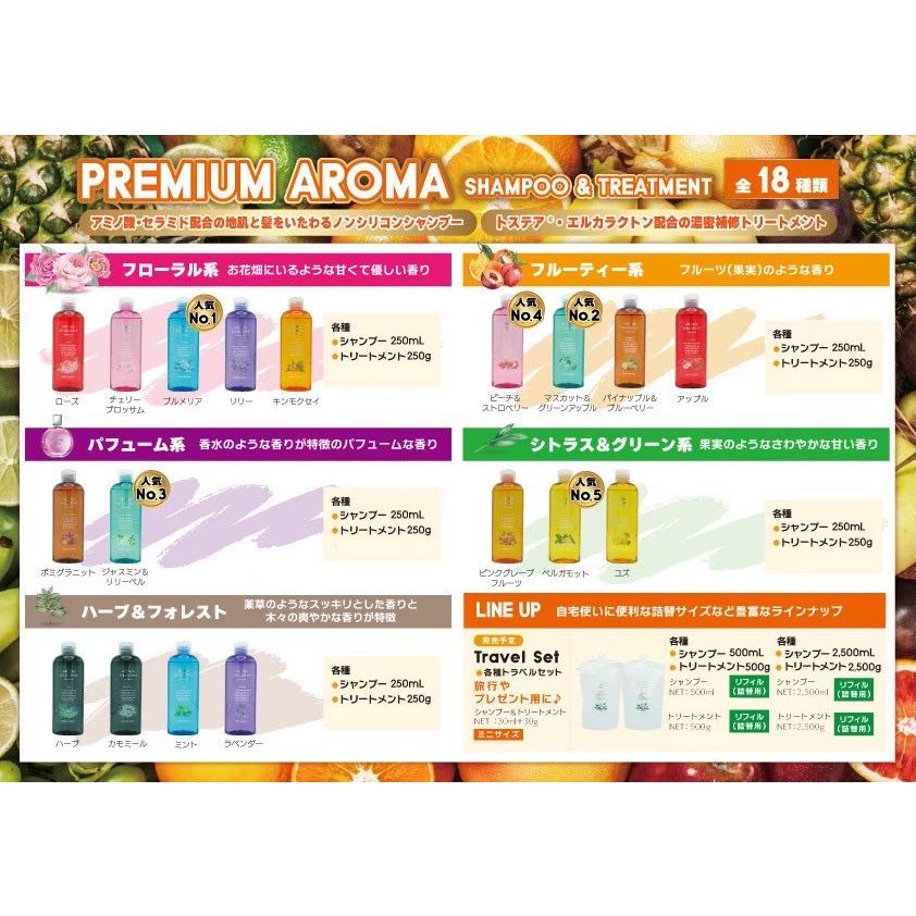 ハピネス ベルガモットの香り プレミアムアロマシャンプー250ml/g 2点