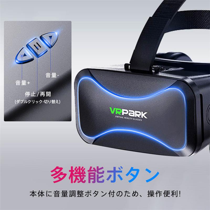 VRゴーグル VRヘッドセット イヤホンマイク VRヘッドマウント