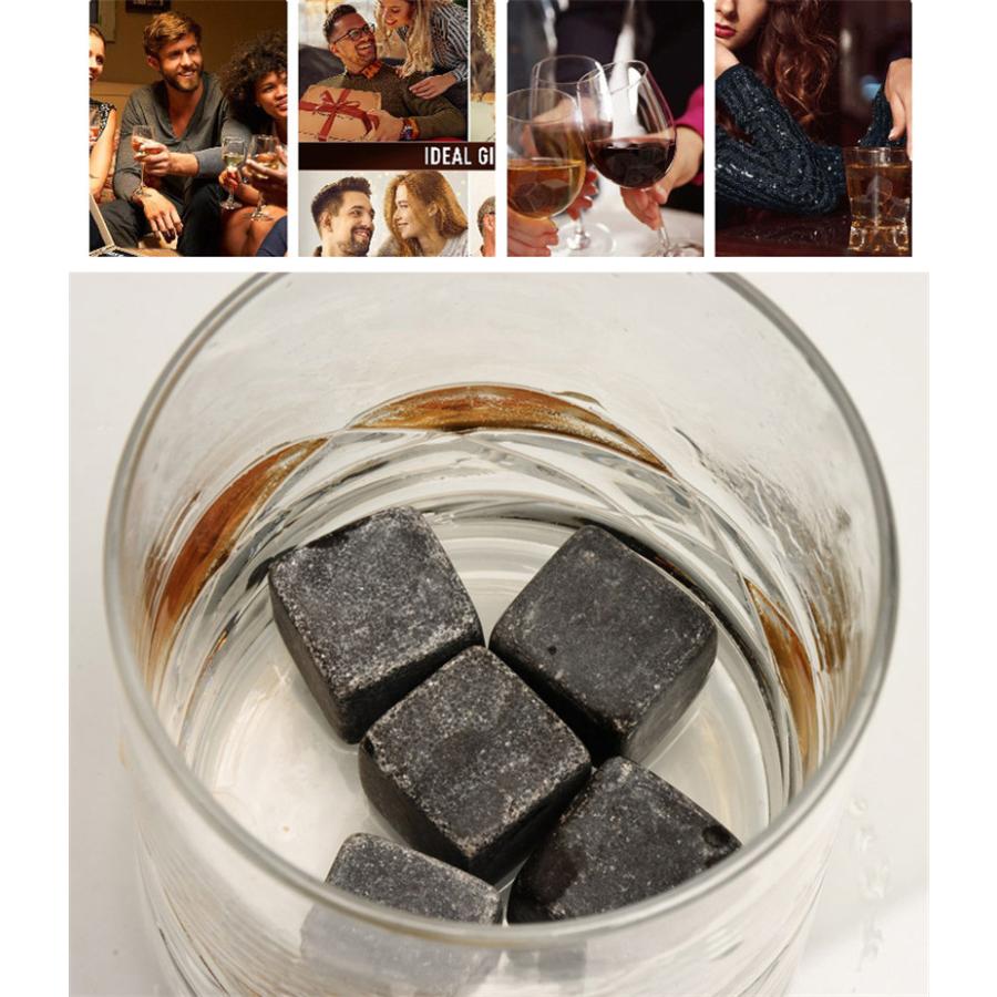 溶けない氷 石の氷 9個セット ウィスキー アイスキューブ 氷ステンレ
