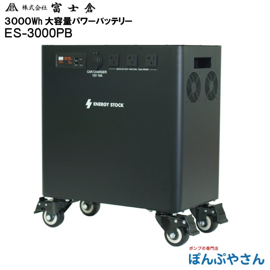 メーカー直送品】ES-3000PB 3000Wh 大容量 パワー バッテリー 電源 