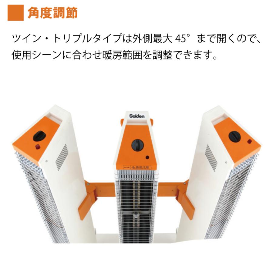 メーカー直送】SEH-30A-2 スイデン ヒートスポット ツインタイプ