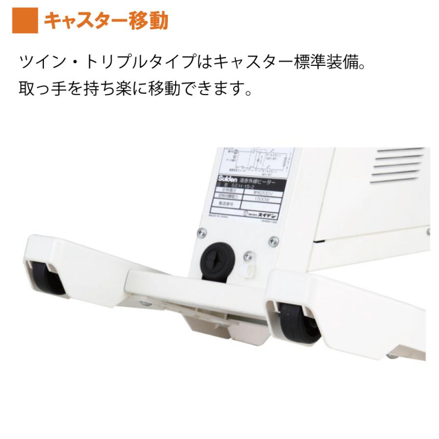 メーカー直送】SEH-30A-2 スイデン ヒートスポット ツインタイプ