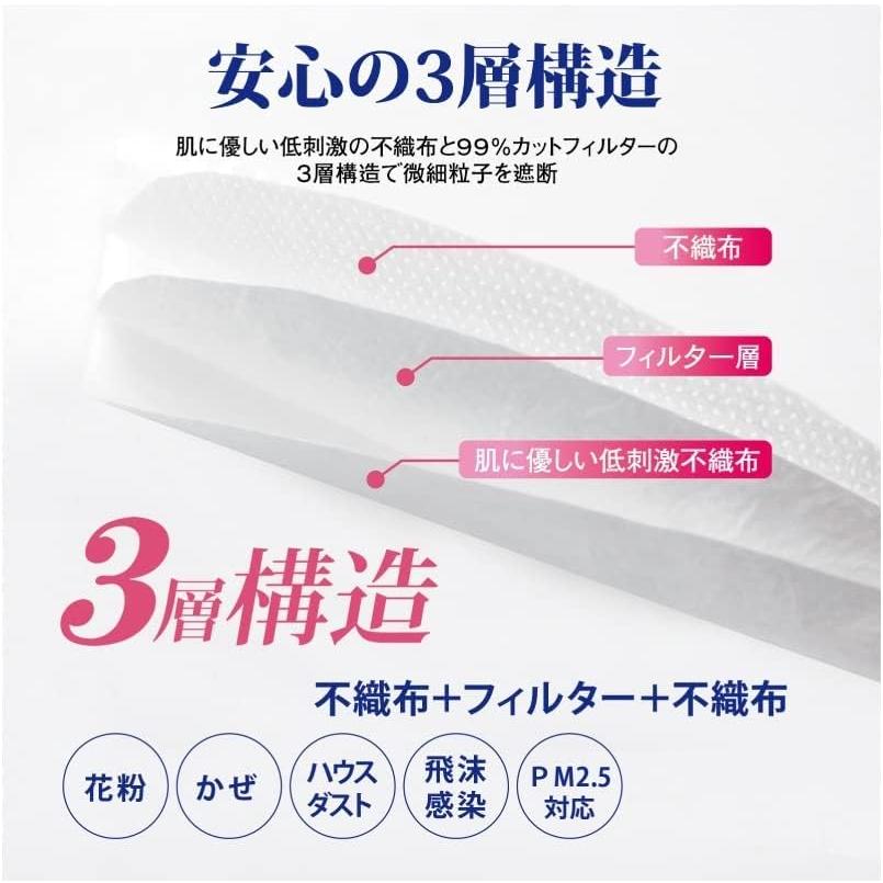 ヒロ・コーポレーション 快適ダブルワイヤー 不織布 マスク 50枚