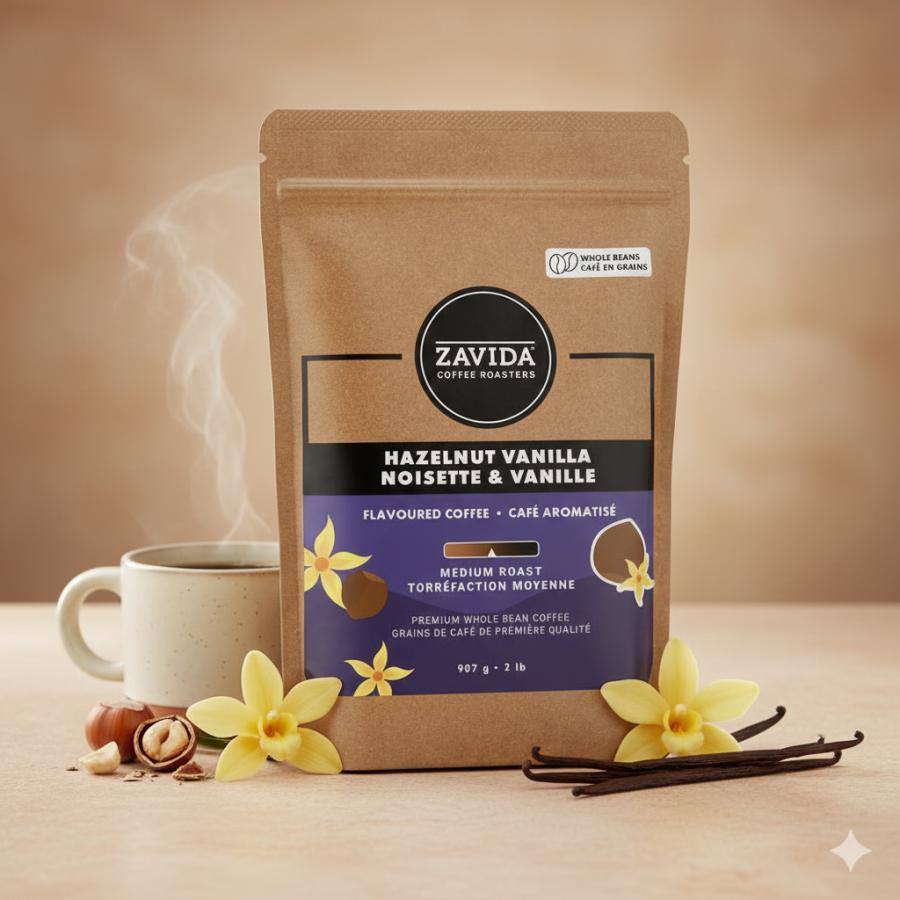 ZAVIDA（ザビダ） ヘーゼルナッツバニラ コーヒー 907g 豆 レギュラー