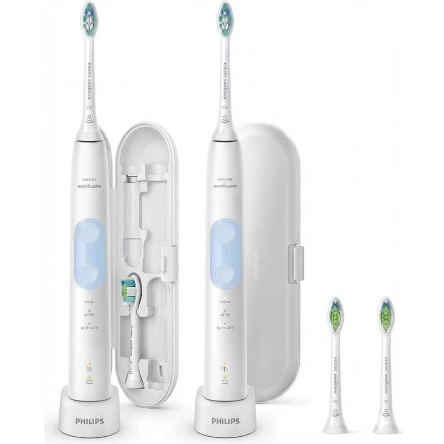 Philips Sonicare HX6403/71 電動歯ブラシ 2本セット ソニッケアー フィリップス 電動歯ブラシ プロテクトクリーン 2本組