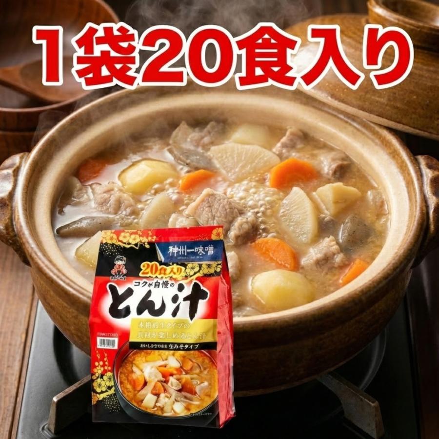 神州一味噌（Shinsyu-ichi Miso） 1袋 コクが自慢のとん汁 20食 577393