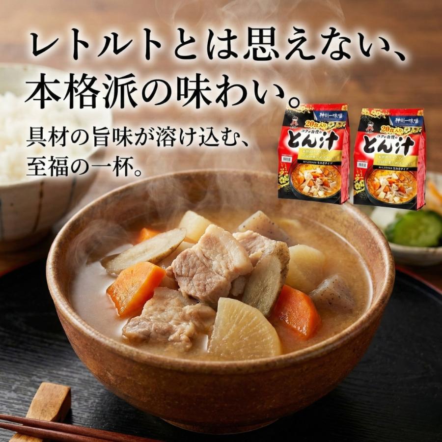 神州一味噌（Shinsyu-ichi Miso） 1袋 コクが自慢のとん汁 20食 577393