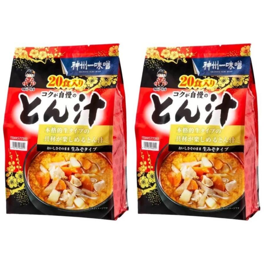 神州一味噌（Shinsyu-ichi Miso） 1袋 コクが自慢のとん汁 20食 577393