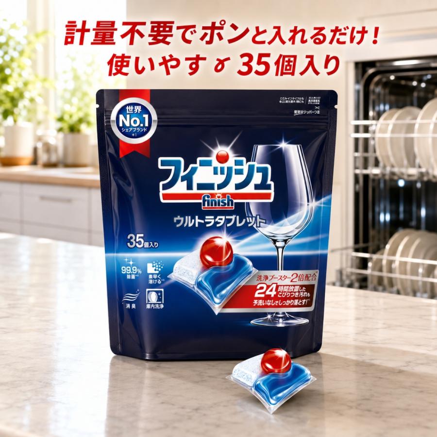 コストコ（Costco） フィニッシュ ウルトラ タブレット 食洗機 洗剤 35