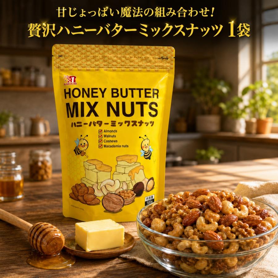 コストコ（Costco） ハニーバターミックスナッツ 500g 1袋 ミックス
