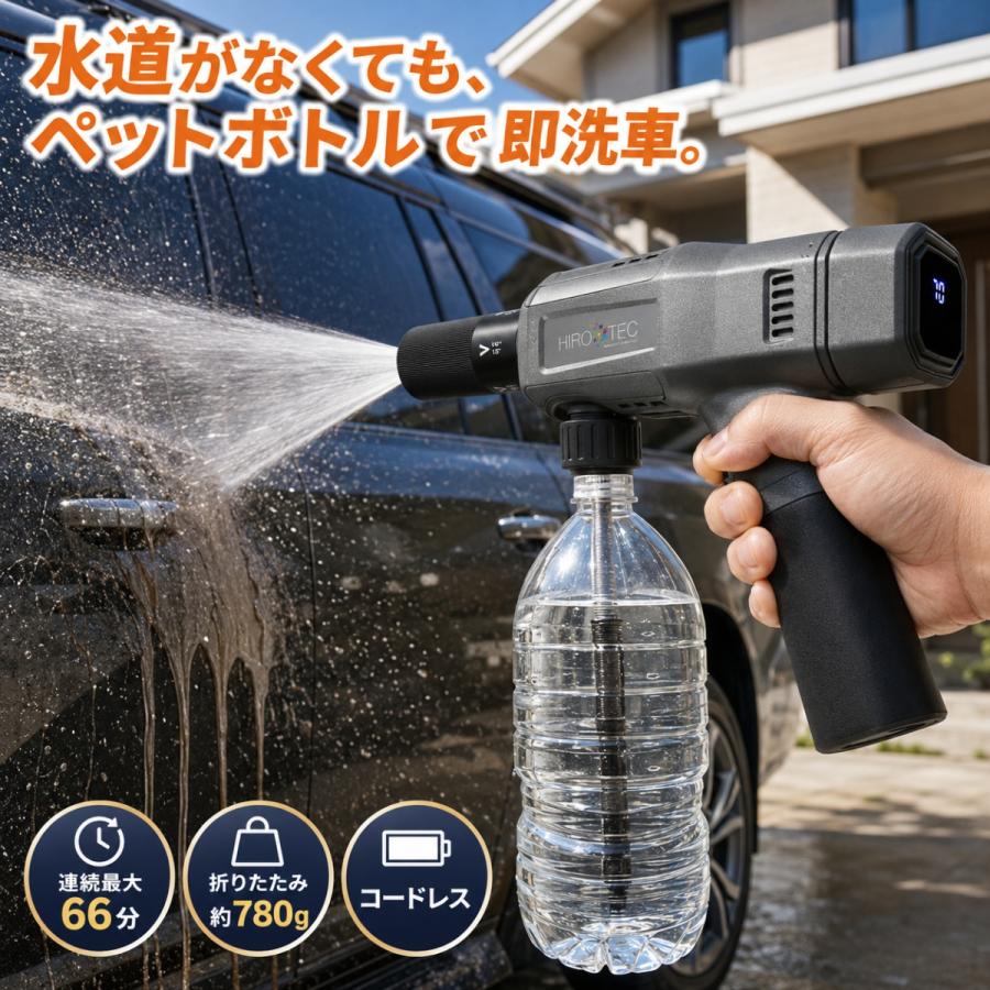 【新品未使用】折りたたみ式 高圧洗浄機 コードレス 充電式 タンク型 ヒロ・コーポレーション 高圧洗浄機 コードレス 充電式 ポータブル
