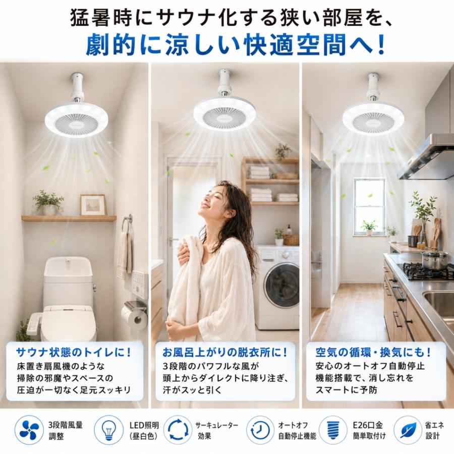 DOSHISHA（ドウシシャ） サーキュライト ルミナス LEDファン付き照明