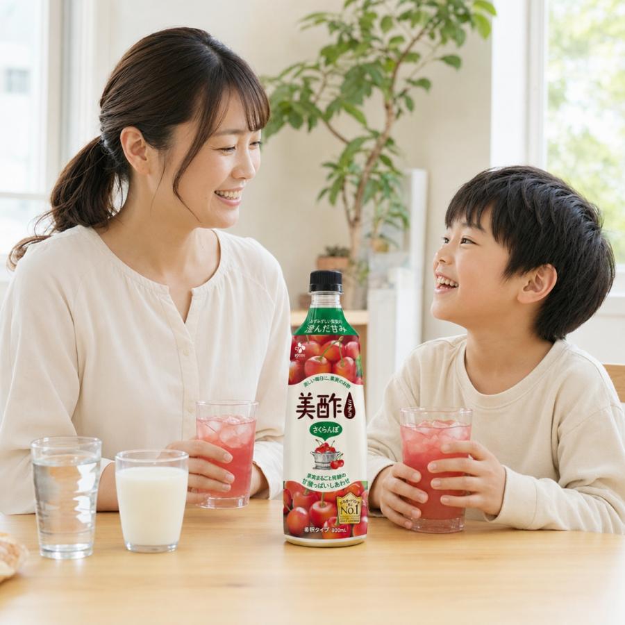 日東紅茶 美酢 ミチョ さくらんぼ 800ml 2本 セット CJ ミチョ 飲むお