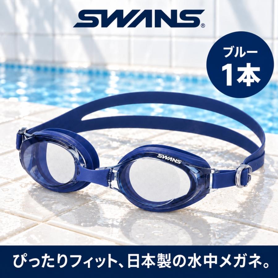 SWANS ゴーグル 曇り止め用ファン付き　メガネ対応 SWANS（スワンズ） ゴーグル 大人用 水中メガネ 1本 スイミング曇り