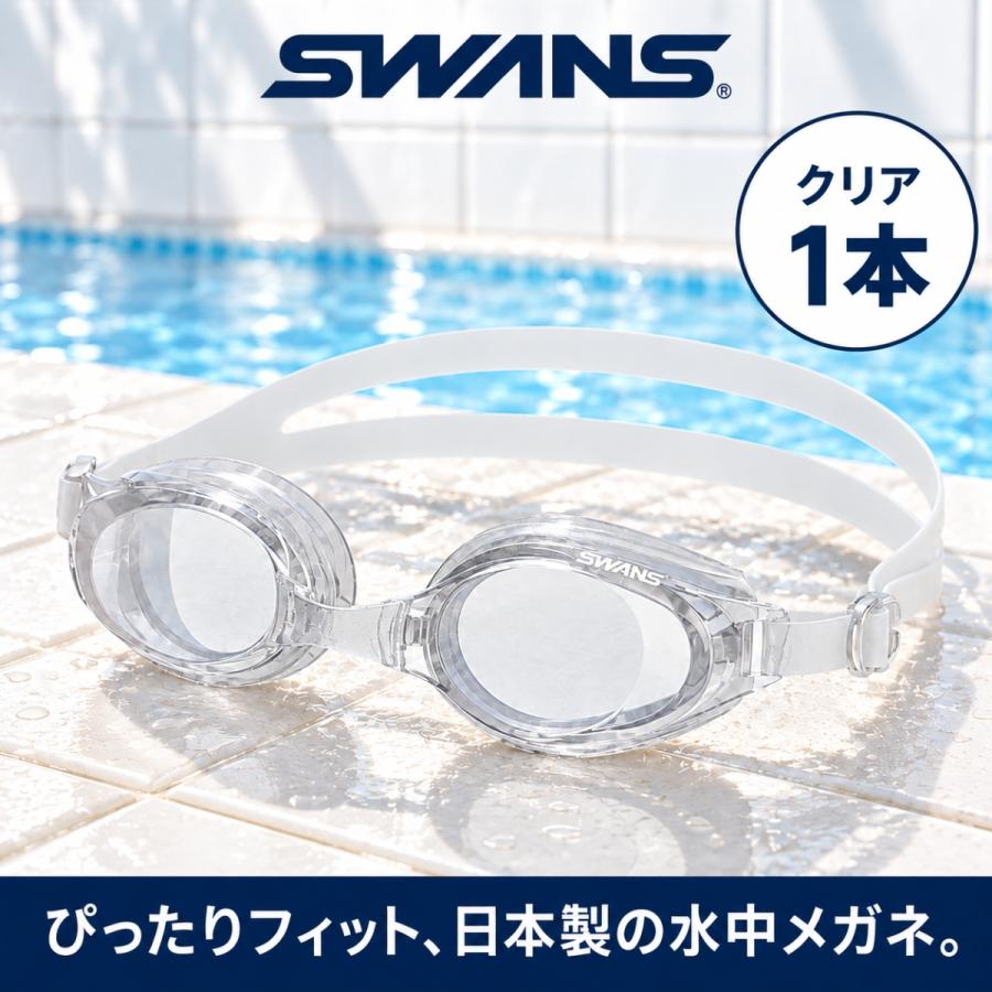SWANS（スワンズ） ゴーグル 大人用 水中メガネ 1本 スイミング曇り