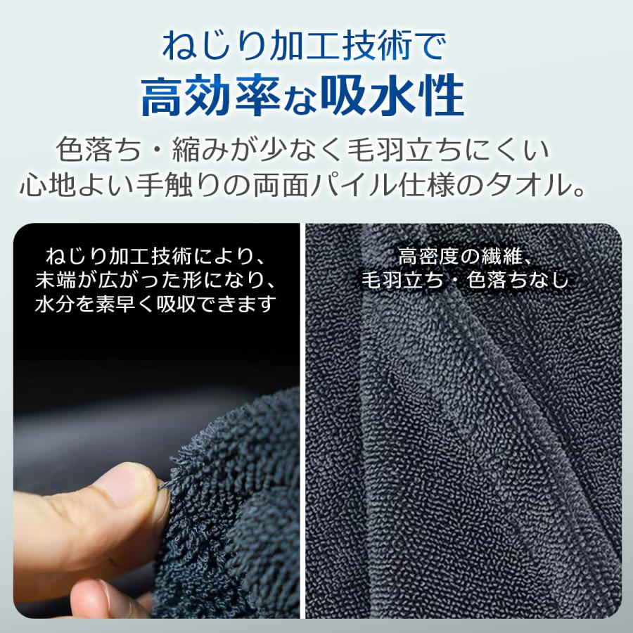 洗車タオル 超吸水 大判 業務用 吸水 マイクロファイバー 傷つかない