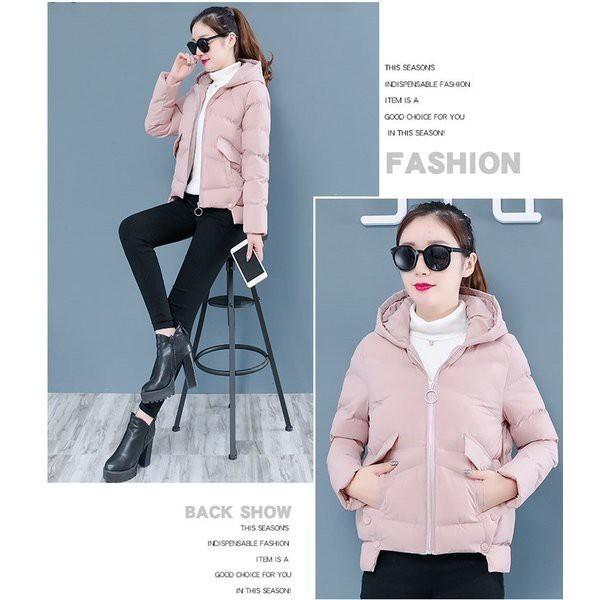 中綿コート レディース 40代 30代 ショート丈 軽い 冬服 厚手 アウター ダウン風コート 中綿ジャケット パーカー フード付き 暖かい 大き 驚きの値段で