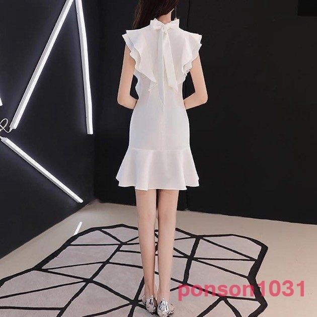 パーティードレスレディース結婚式二次会ワンピースドレス大人女子フレア袖リボン付ミニ肌見せフリル パーティドレス Pon 3025hromv パーティー ドレスレディース結婚式二次会ワンピースドレス大人女子フレア袖リボン付ミニ肌見せフリル Pon 3025hromv パーティードレス
