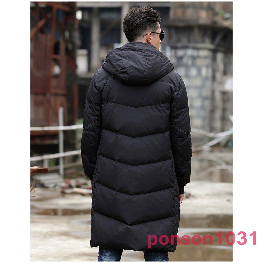 珍しい ダウンジャケットキルティングコートメンズロング丈脱着式フード暖かい保温ボリュームネック冬物 ダウンコート サイズ M Www Gatorheatandair Com