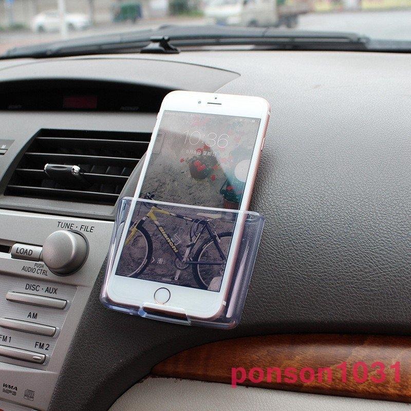 ストア スマホホルダー携帯スマホスタンドカー用品車用カーアクセサリー収納車載ホルダースマートフォンおしゃれクリア