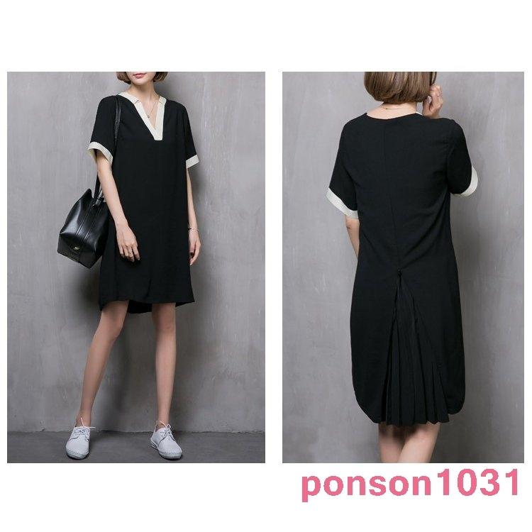 期間限定 大人ワンピースv襟がポイント半袖清楚膝丈ストレートワンピシンプル ワンピース チュニック Eridanus Co Za