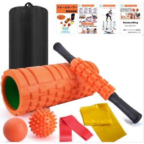 マニュアル付 ヨガポール7点セット フォームローラー 筋膜リリース