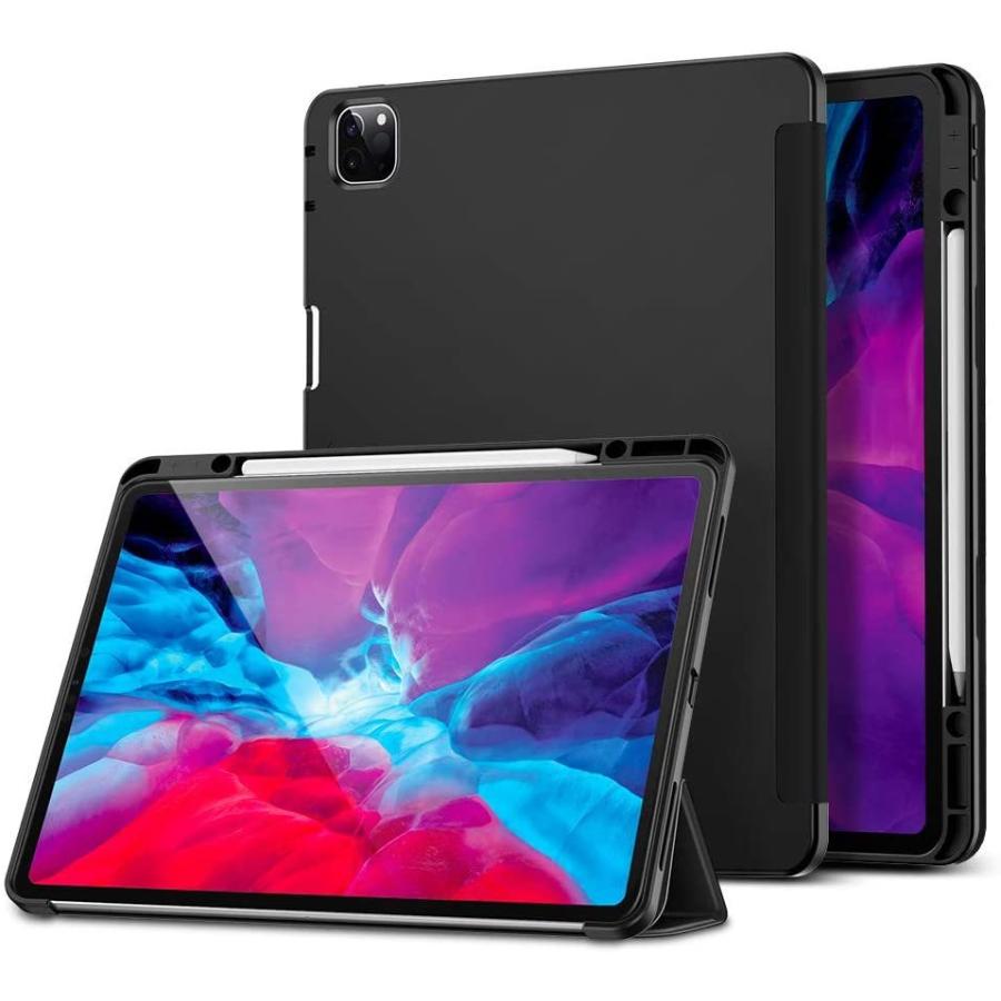 【スタンド、ケース、pencil付】Apple iPad Pro 12.9インチ ESR iPad Pro12.9 ケース Pencilホルダー付き ソフト
