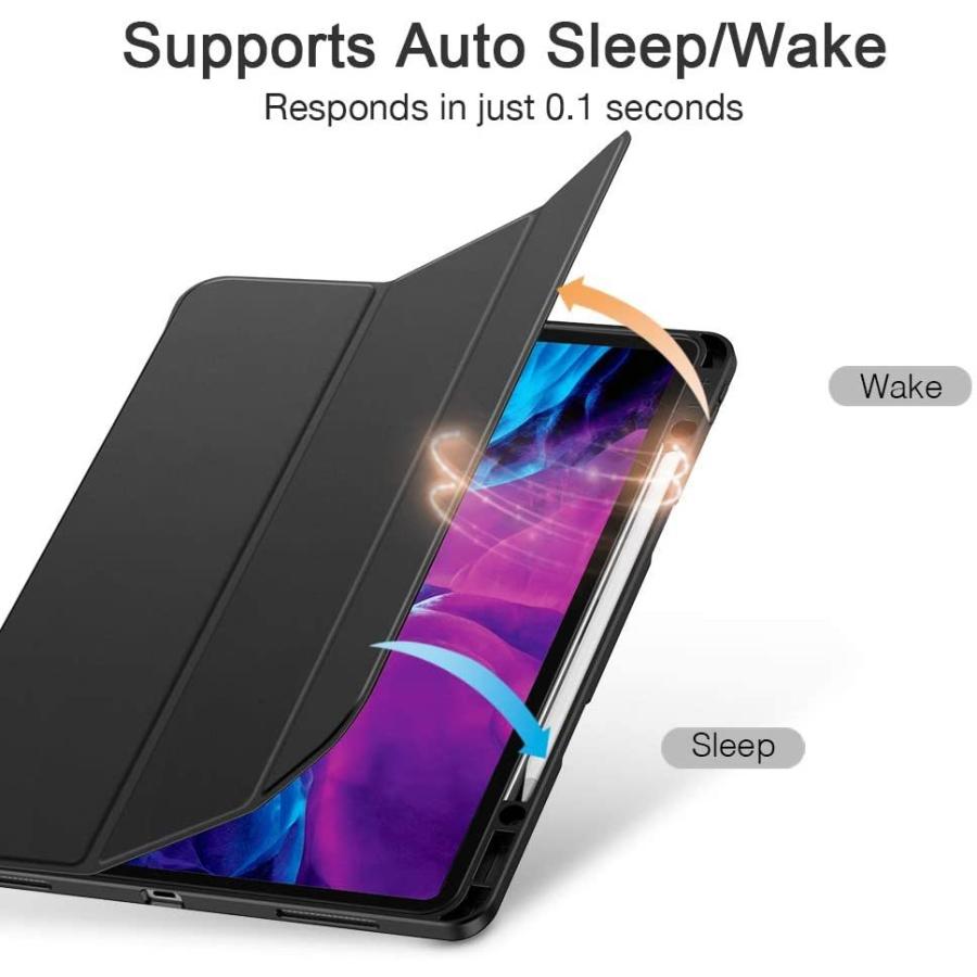 【スタンド、ケース、pencil付】Apple iPad Pro 12.9インチ ESR iPad Pro12.9 ケース Pencilホルダー付き ソフトフレキシブルTPU