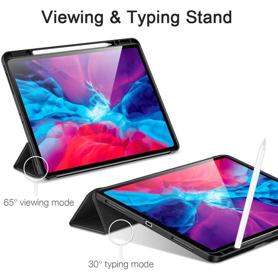 ESR iPad Pro12.9 ケース Pencilホルダー付き ソフト