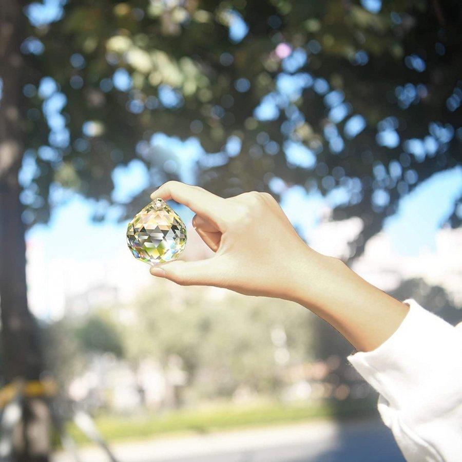 CRYSTAL BALL 15玉入り クリアクリスタルボール プリズムサン