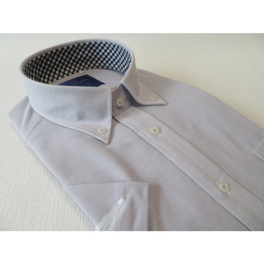 半袖 ボタンダウン ニットシャツ グレージュ 綿混 Carpentaria ワイシャツ メンズ ビジネス Segurosaurora Com
