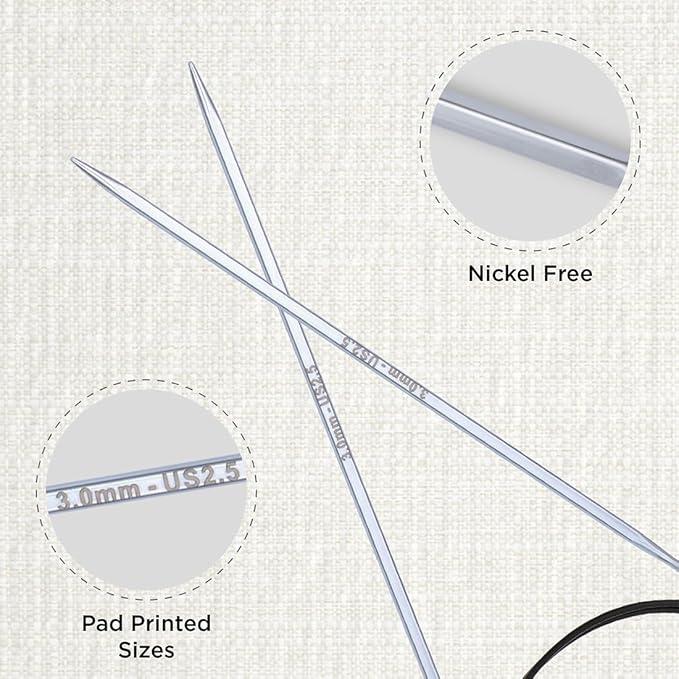 輪針 80cm 3.0mm ニットプロ knitpro ノヴァキュービックス NOVA