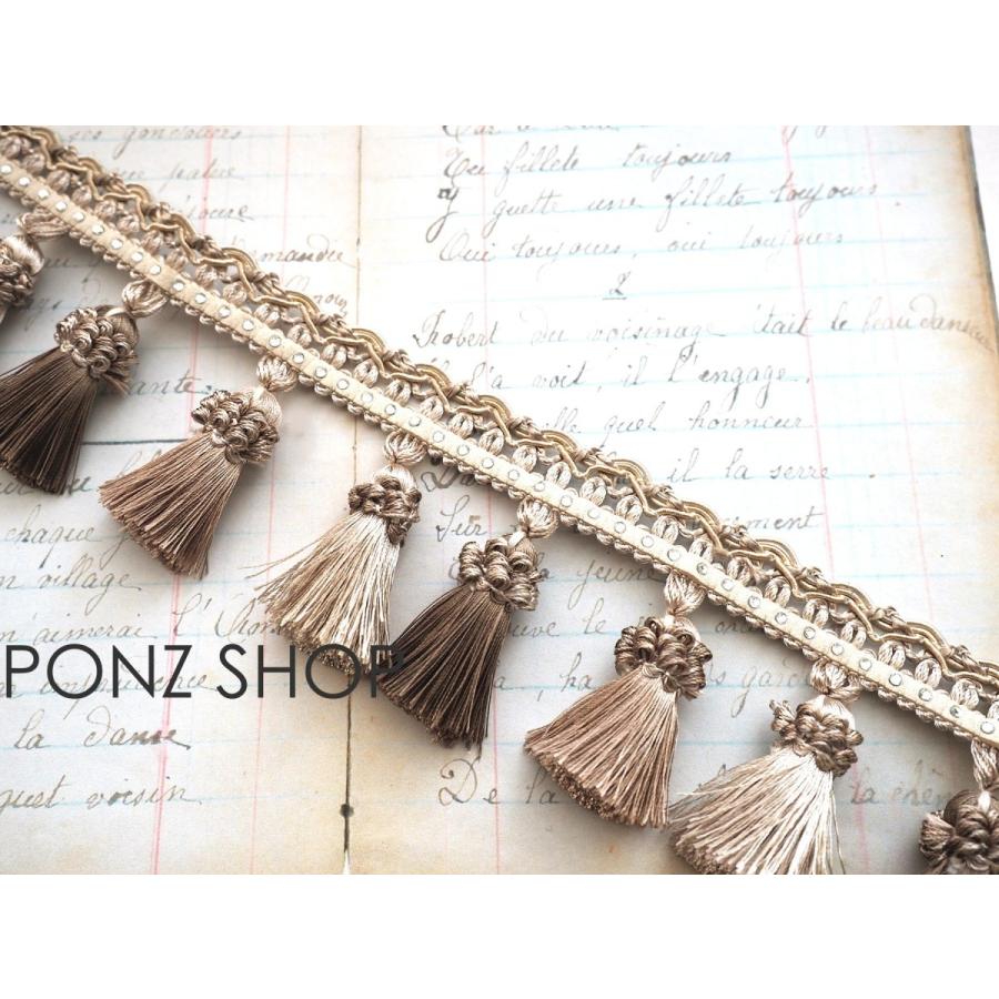 タッセルブレード ベージュ クリスタルビーズつき40ｃｍ タッセル パーツ カルトナージュ 手芸 ハンドメイド 材料 ベージュ アイボリー ボリューム 大ぶり T 12 Ponz Shop 通販 Yahoo ショッピング