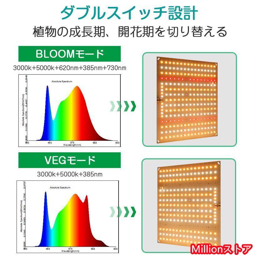 植物育成ライト LED 210個 高輝度 2段階調光 育苗ライト 観葉植物 多肉植物 効果 フルスペクトル 暖色LED 植物育成用ランプ 水耕栽培 省エネ 園芸用品｜poo-st｜05