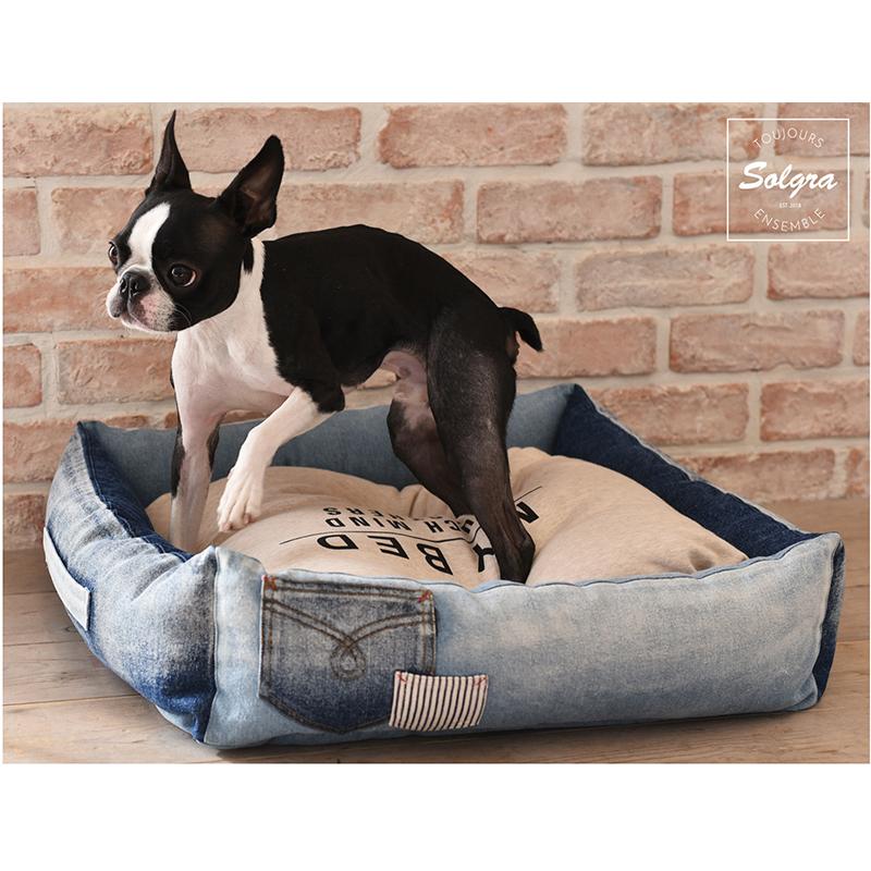 Solgra ソルグラ デニムスクエアベッド 3980円以上で送料無料 犬 小型犬 超小型犬 ベッド おしゃれデニム ペットベッド Td04 105 トイプードルのスマイル 通販 Yahoo ショッピング