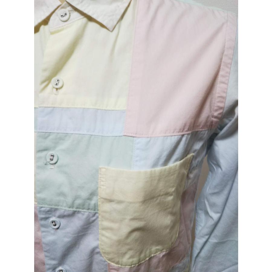 BRU NA BOINNE　SHIRT ブルーナボイン　シャツ　パッチワーク　ペールトーン　パステルカラー　 |  | 01