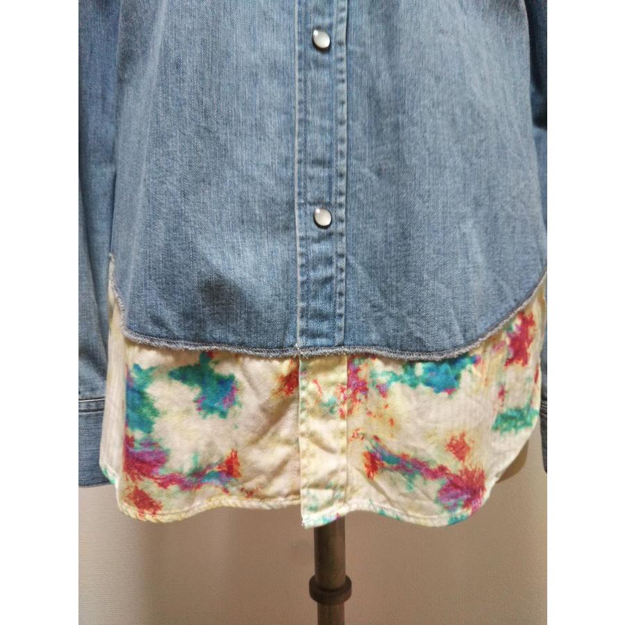 <SALE>20%OFF FASETASM　WESTERN DENIM SHIRT　ファセッタズム　ウエスタン　デニム　シャツ　タイダイ　インディゴ　ブルー |  | 02